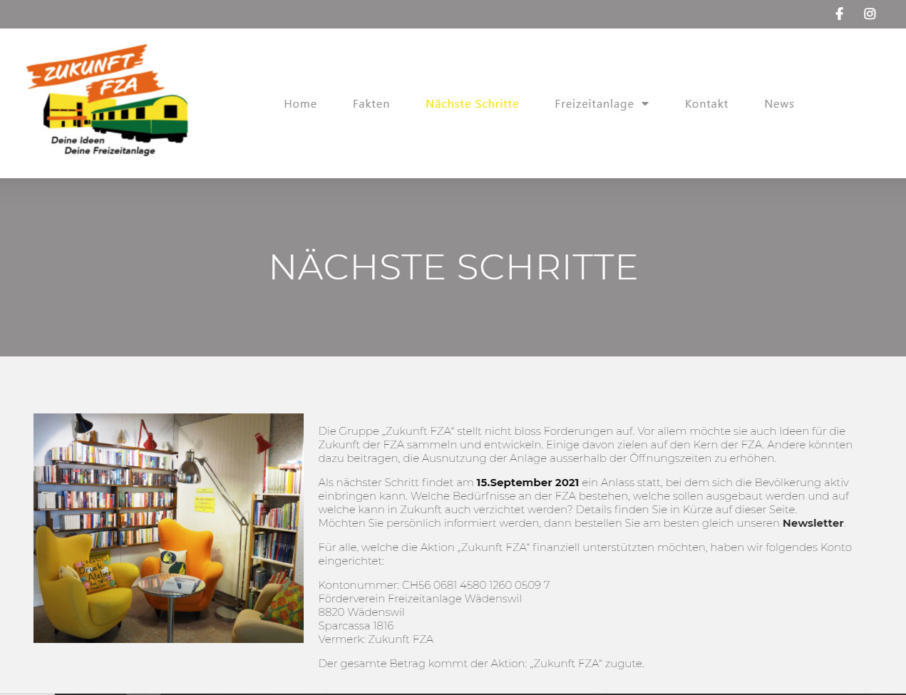 Web Seite zukunft-fza.ch